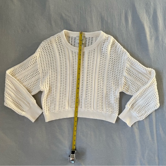 Pink Rose Womens Cream Sweater Size Small - Picture 3 of 12